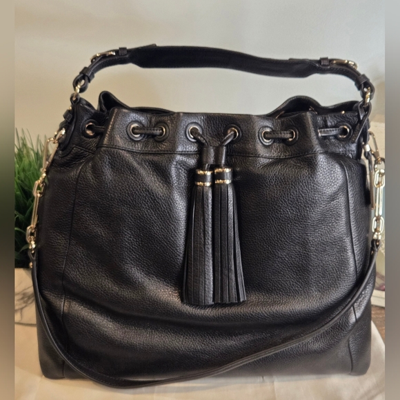 Coach Handbags - Coach Madison Pinnacle Leather Large Drawstring Shoulder Bag